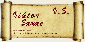Viktor Samac vizit kartica
